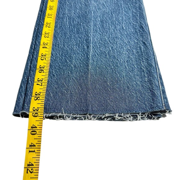 J. Crew | Women | Full Length Demi-Boot Raw Hem Kamari Wash Jeans | Size 28 - Picture 6 of 14